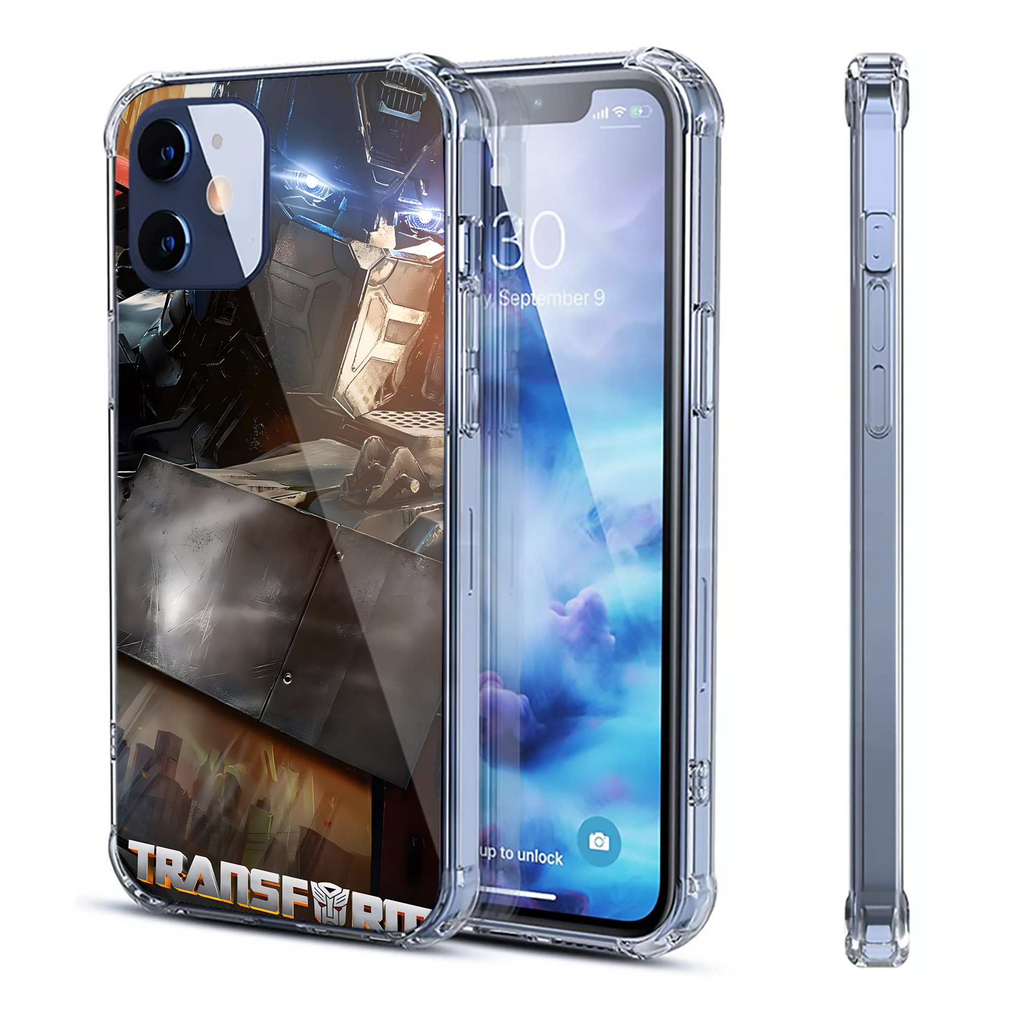 （画像用） Transformers トランスフォーマー 【iPhone 12シリーズ対応】透明スマホケース（クリアソフトケース）